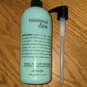 Philosophy Rainforest Dew Body Wash — Mint Green Bottle
